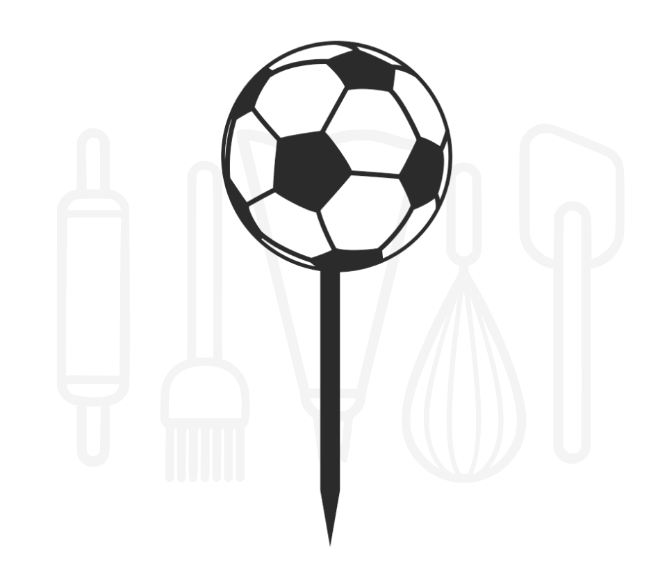 Cocktailprikker - Voetbal 12 stuks