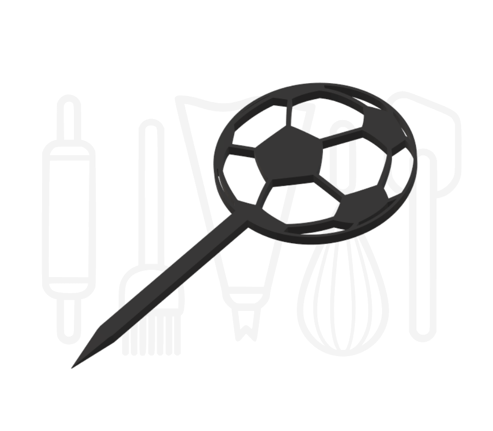 Cocktailprikker - Voetbal 12 stuks