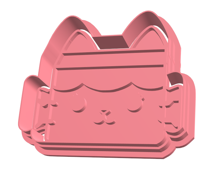 Baby Kitty uitsteker + stempel - 3D-geprint