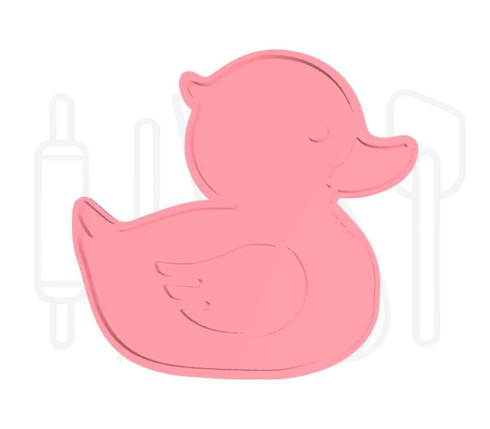 Badeendje uitsteker + stempel - 3D-geprint