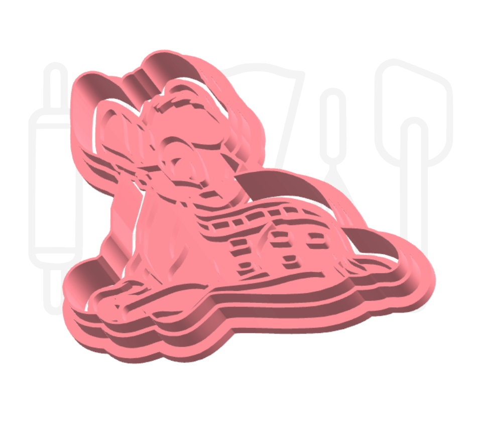 Bambi uitsteker + stempel - 3D-geprint