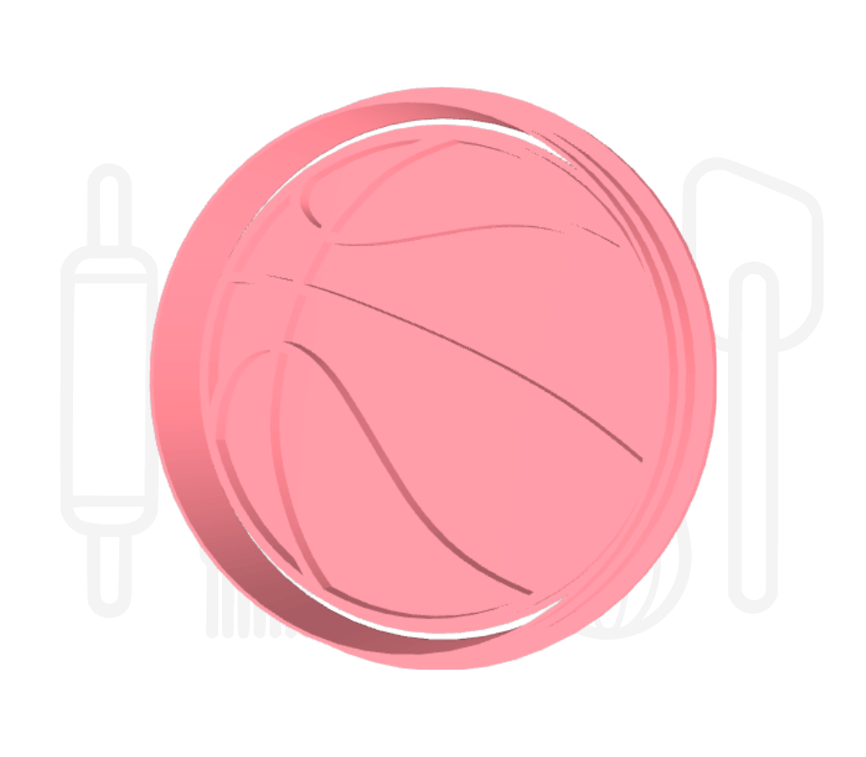 Basketbal uitsteker + stempel - 3D geprint