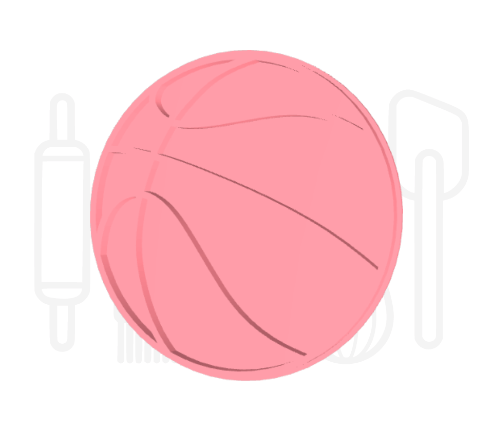 Basketbal uitsteker + stempel - 3D geprint