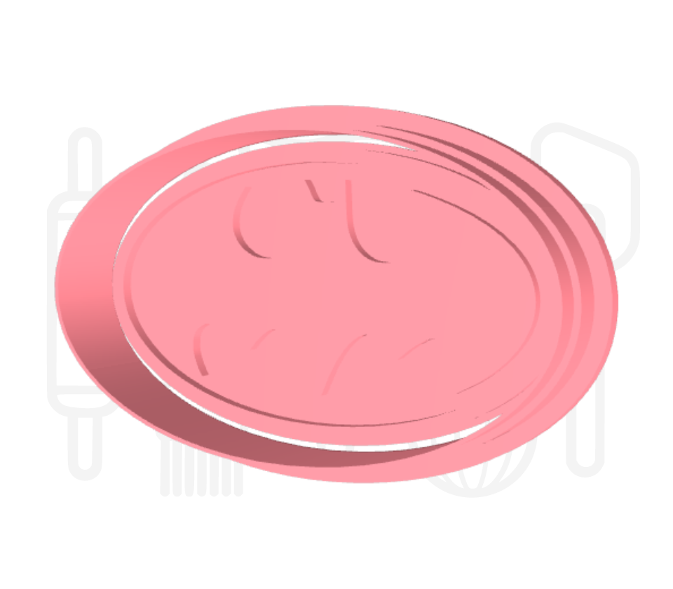 Vleermuis logo uitsteker + stempel - 3D-geprint