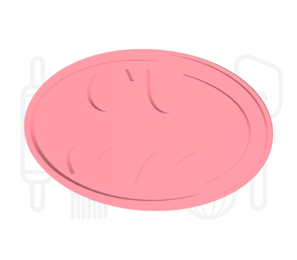 Vleermuis logo uitsteker + stempel - 3D-geprint