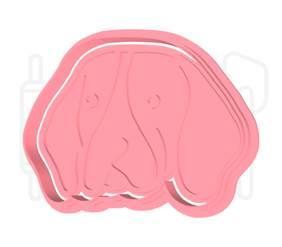 Beagle uitsteker + stempel - 3D-geprint