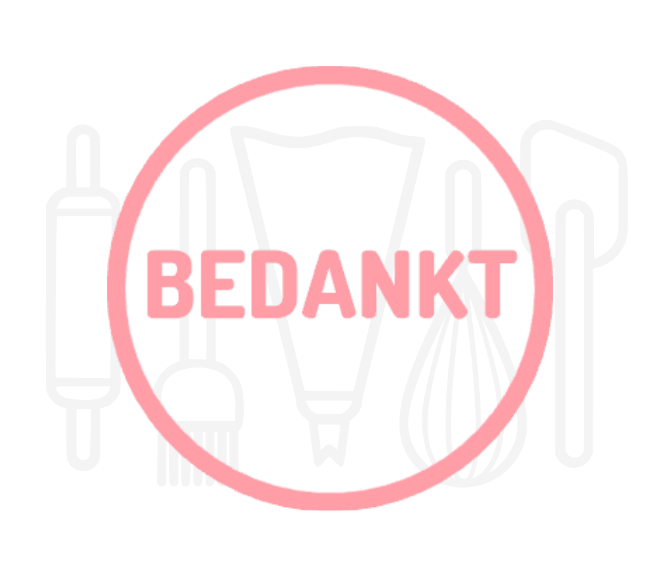 Fondant stempel Bedankt - 3D Geprint