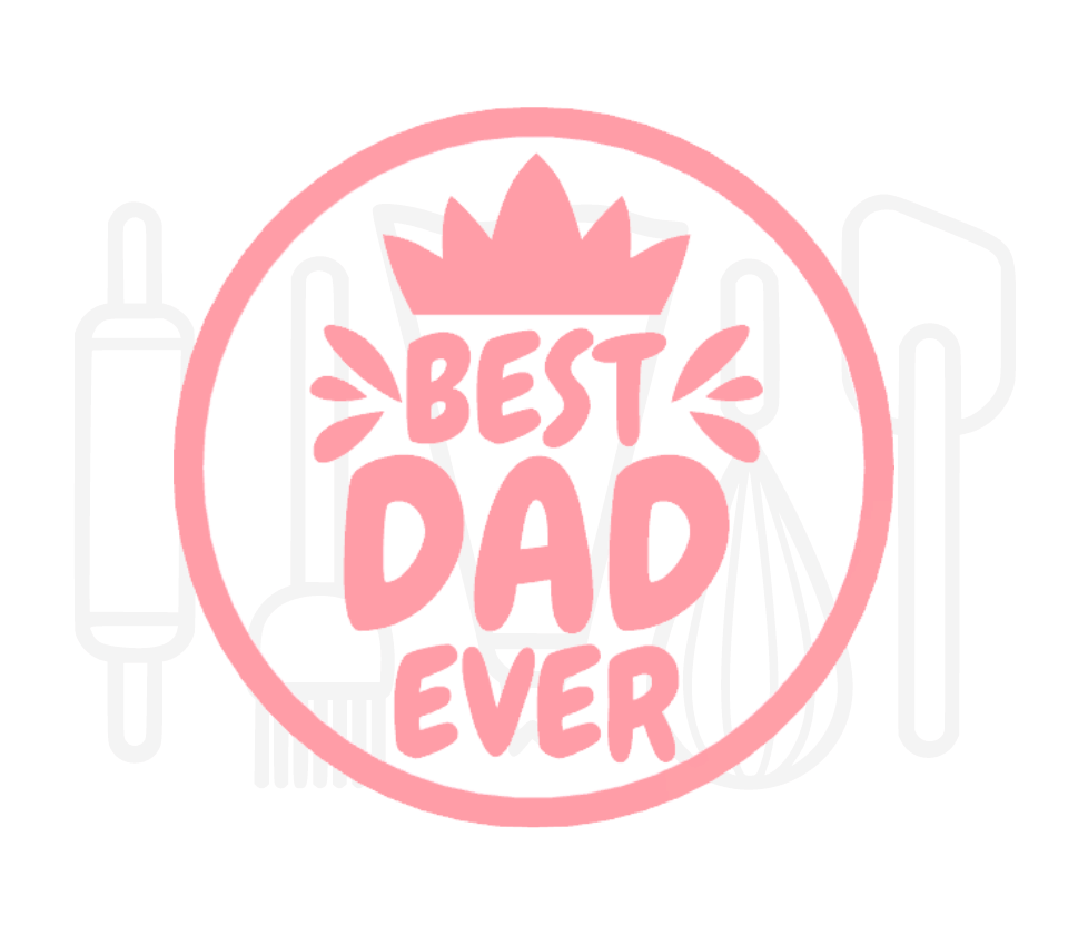 Fondant stempel Best dad ever - 3D Geprint