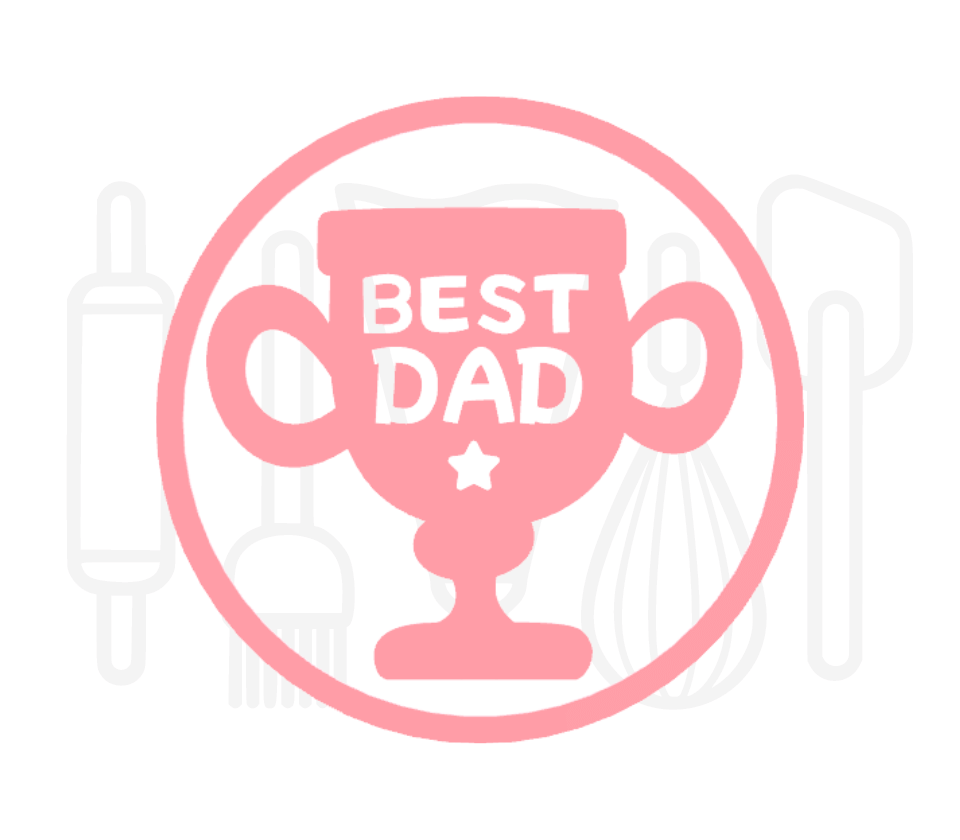 Fondant stempel Best dad trofee - 3D Geprint
