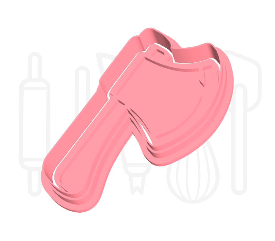 Bijl uitsteker + stempel - 3D-geprint