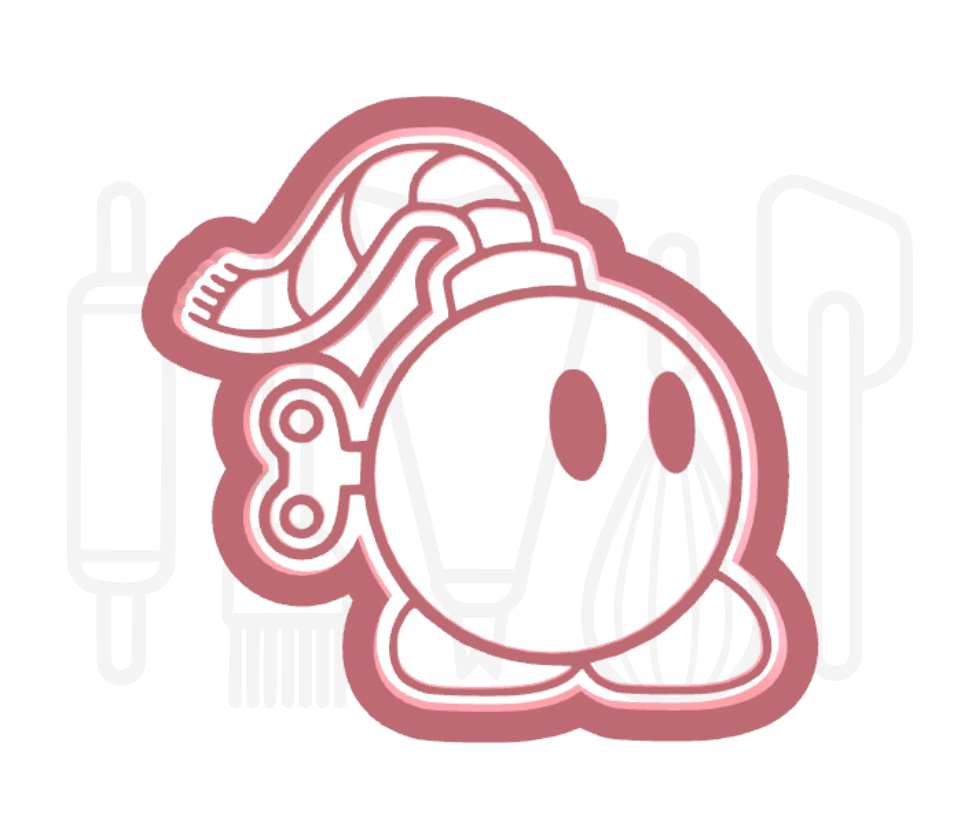 Bom poppetje uitsteker + stempel - 3D geprint