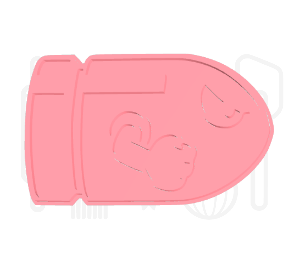 Bullet raket uitsteker + stempel - 3D geprint