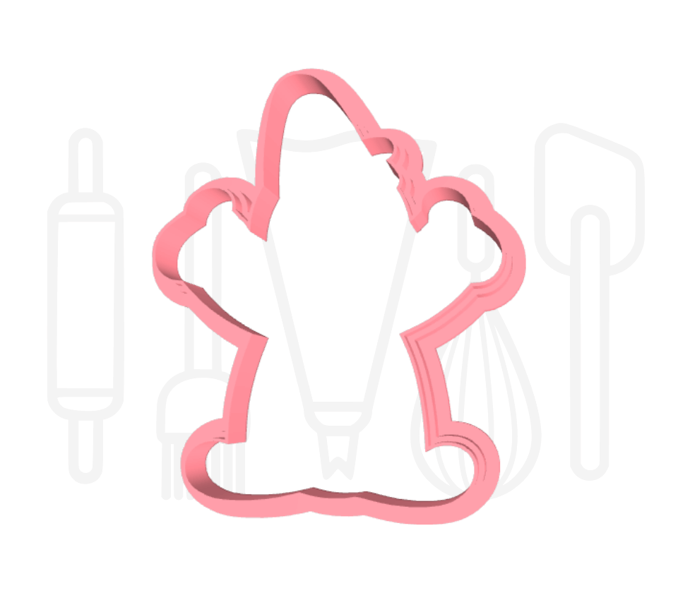 Clowntje uitsteker + stempel - 3D-geprint