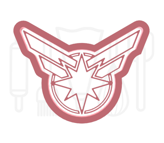 Marvels Captain Marvel uitsteker + stempel - 3D-geprint