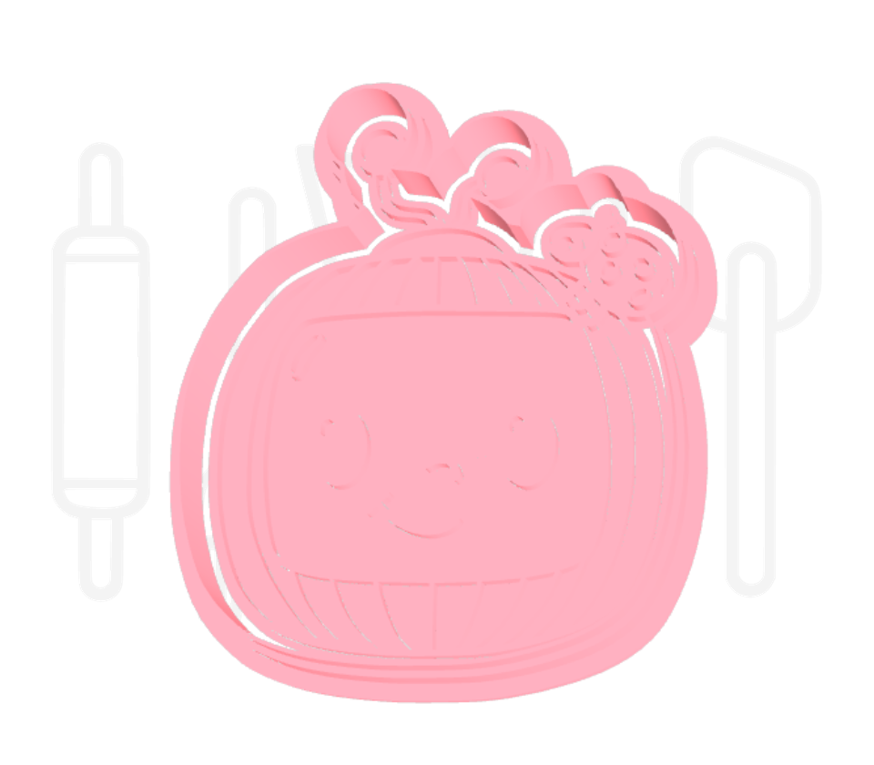 Coco melon uitsteker + stempel - 3D-geprint