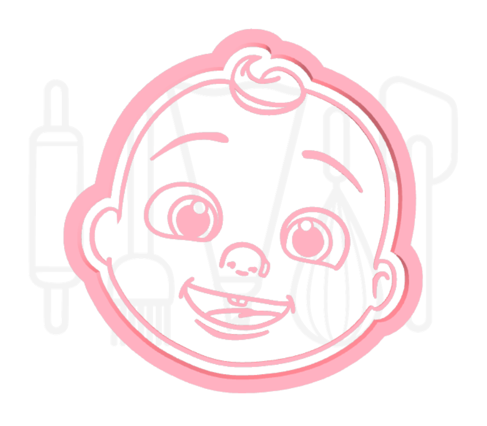 Coco melon JJ uitsteker + stempel - 3D-geprint