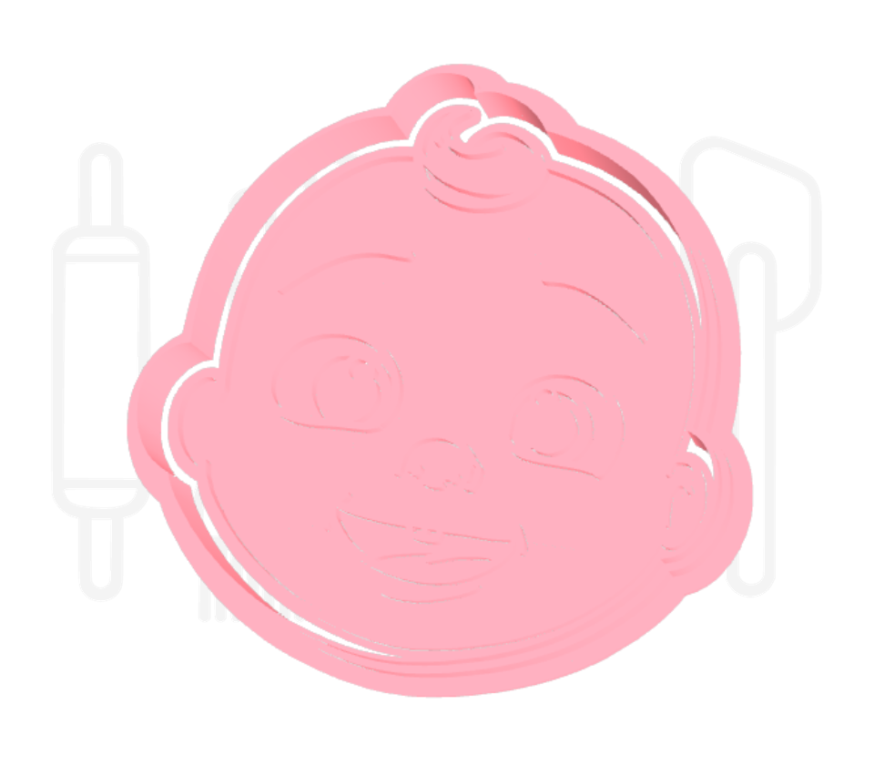 Coco melon JJ uitsteker + stempel - 3D-geprint