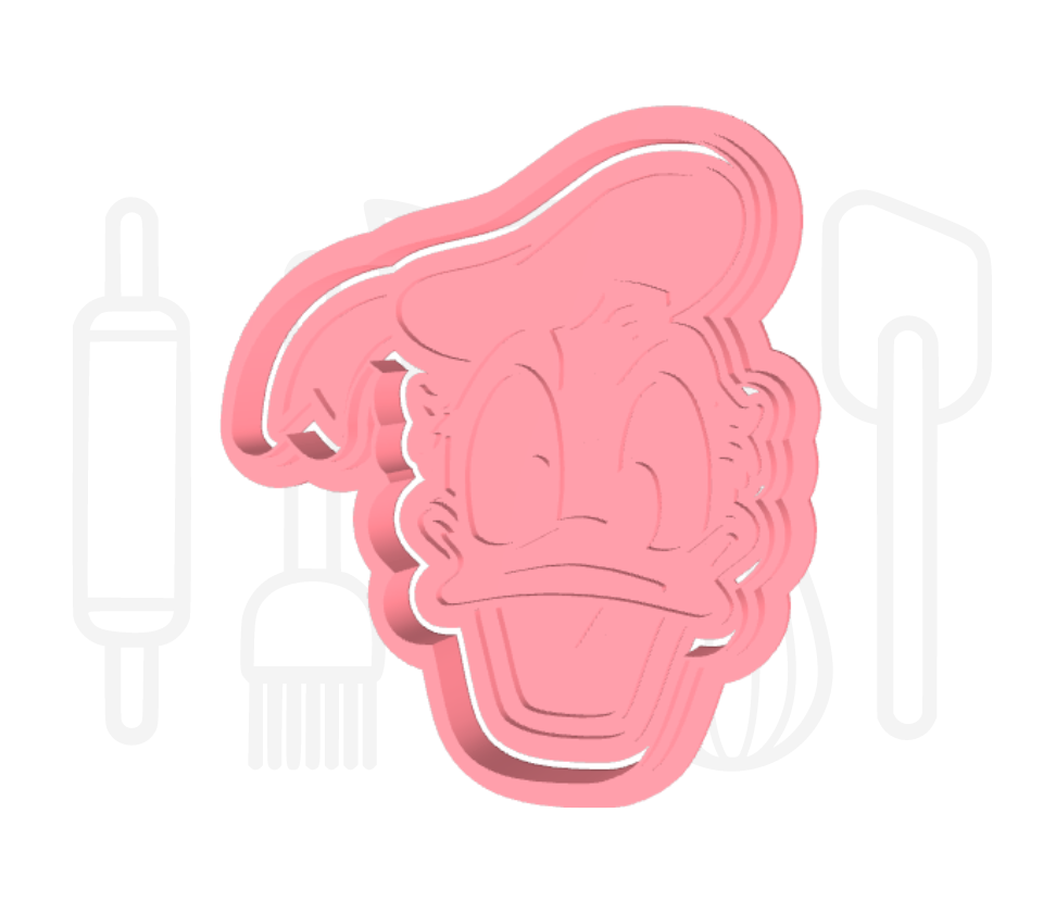 Eend uitsteker + stempel - 3D-geprint