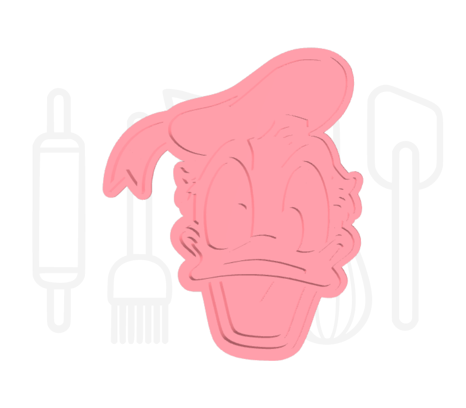 Eend uitsteker + stempel - 3D-geprint