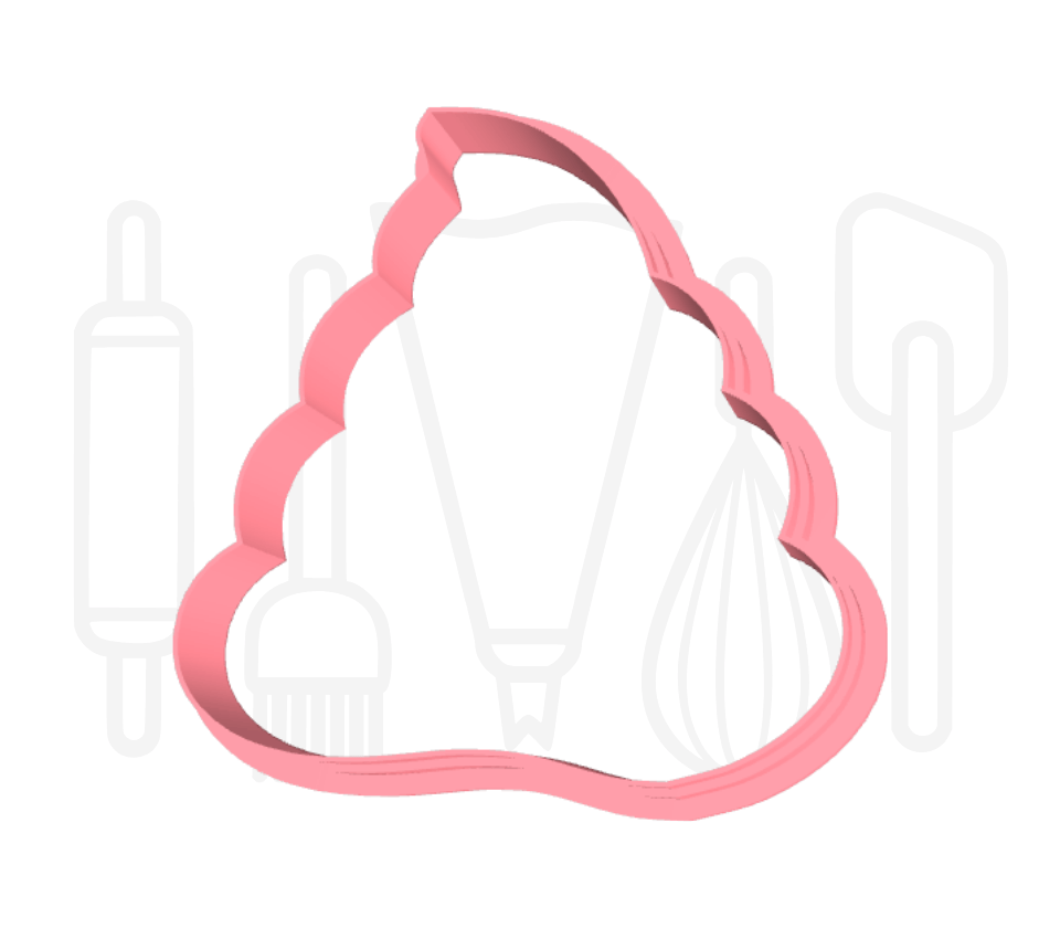 Drol emoticon uitsteker + stempel - 3D geprint