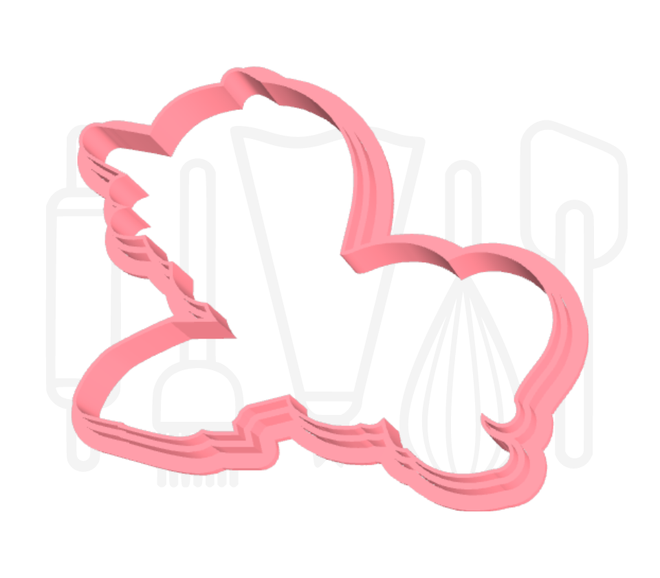 Eenhoorn hoofd uitsteker + stempel - 3D geprint