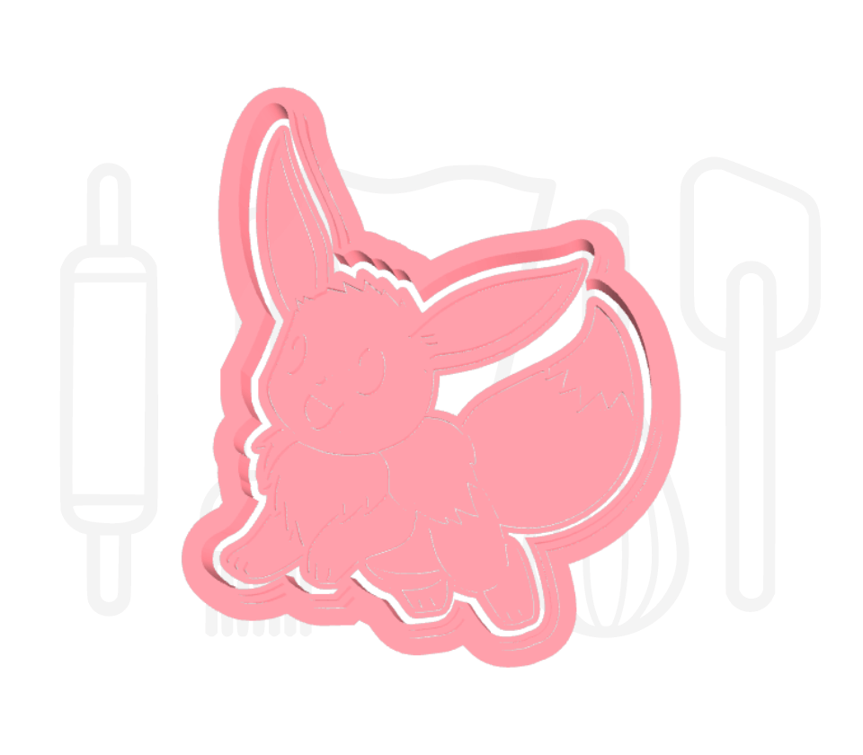Pocket monster uitsteker + stempel - 3D geprint