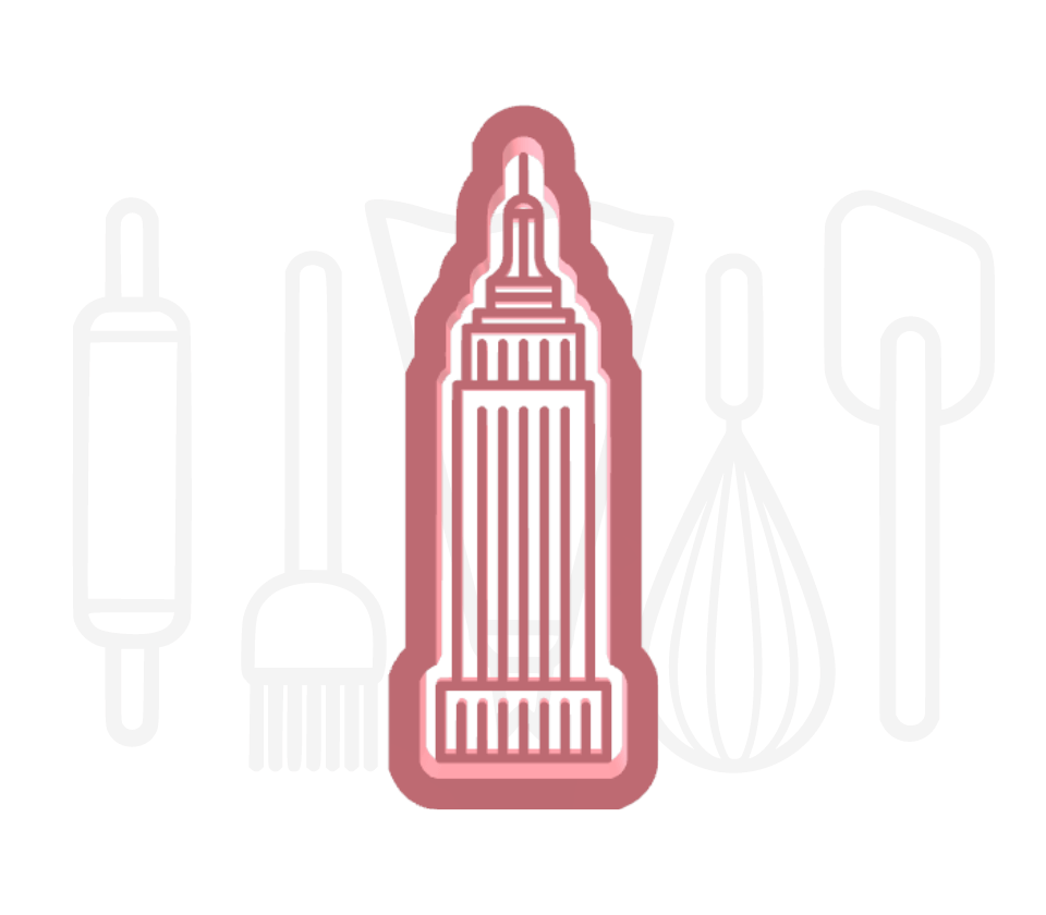 Empire State Building uitsteker + stempel - 3D-geprint