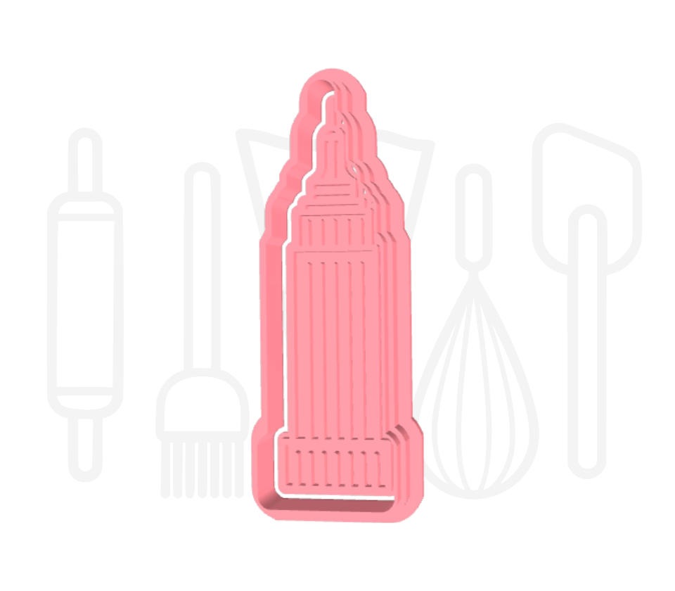 Empire State Building uitsteker + stempel - 3D-geprint