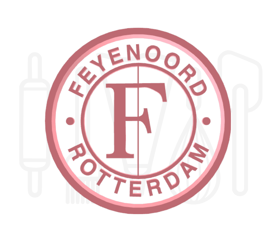 Feyenoord koekjes uitsteker met stempel - 3D geprint