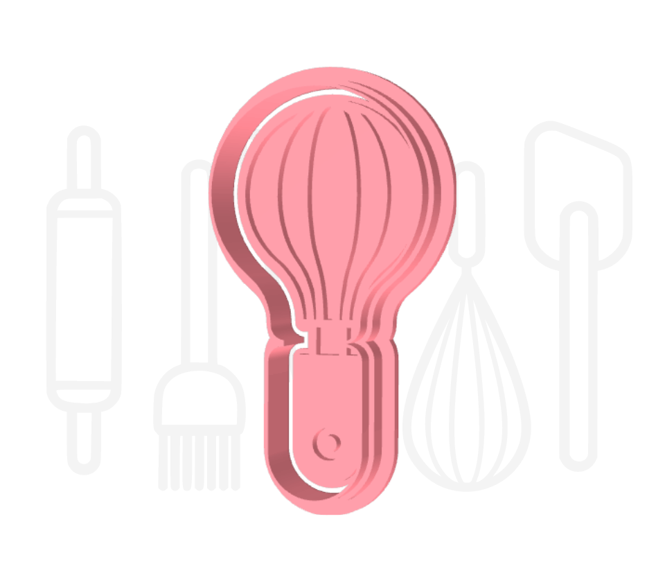 Garde uitsteker + stempel - 3D-geprint