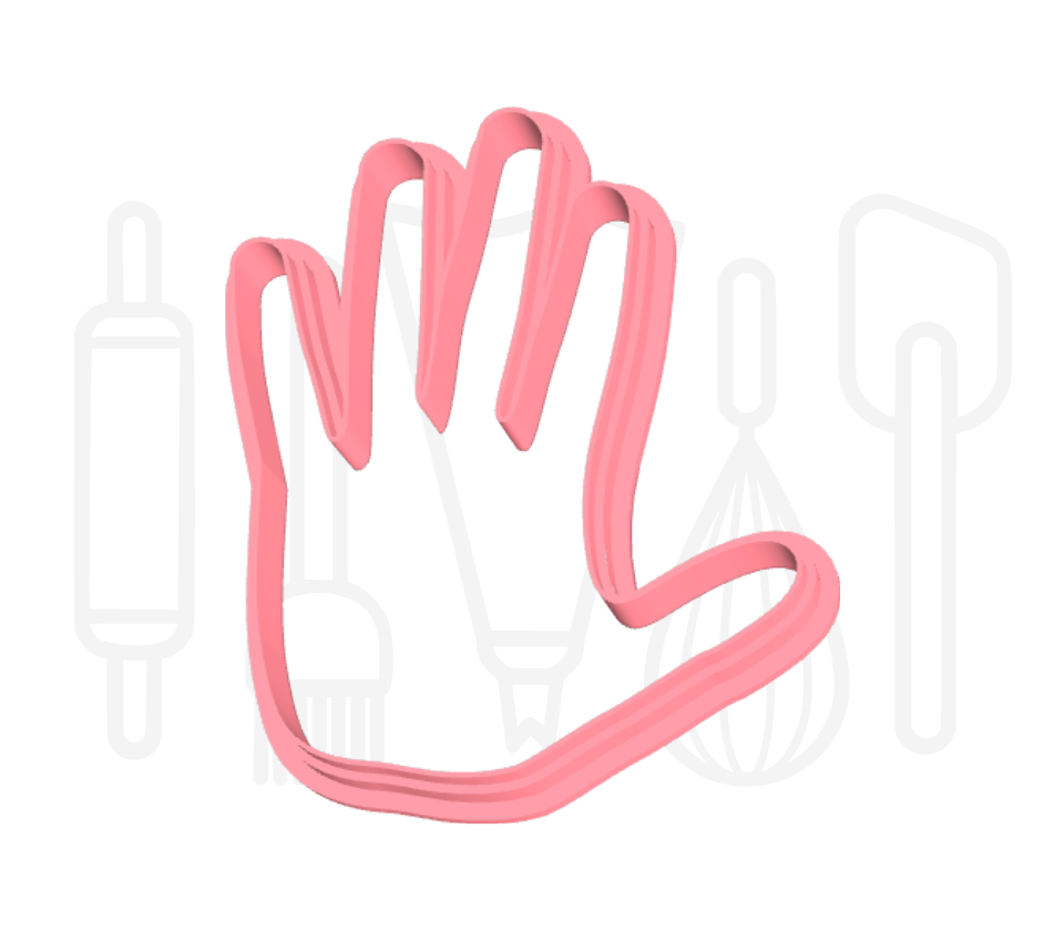 Hand uitsteker - 3D geprint