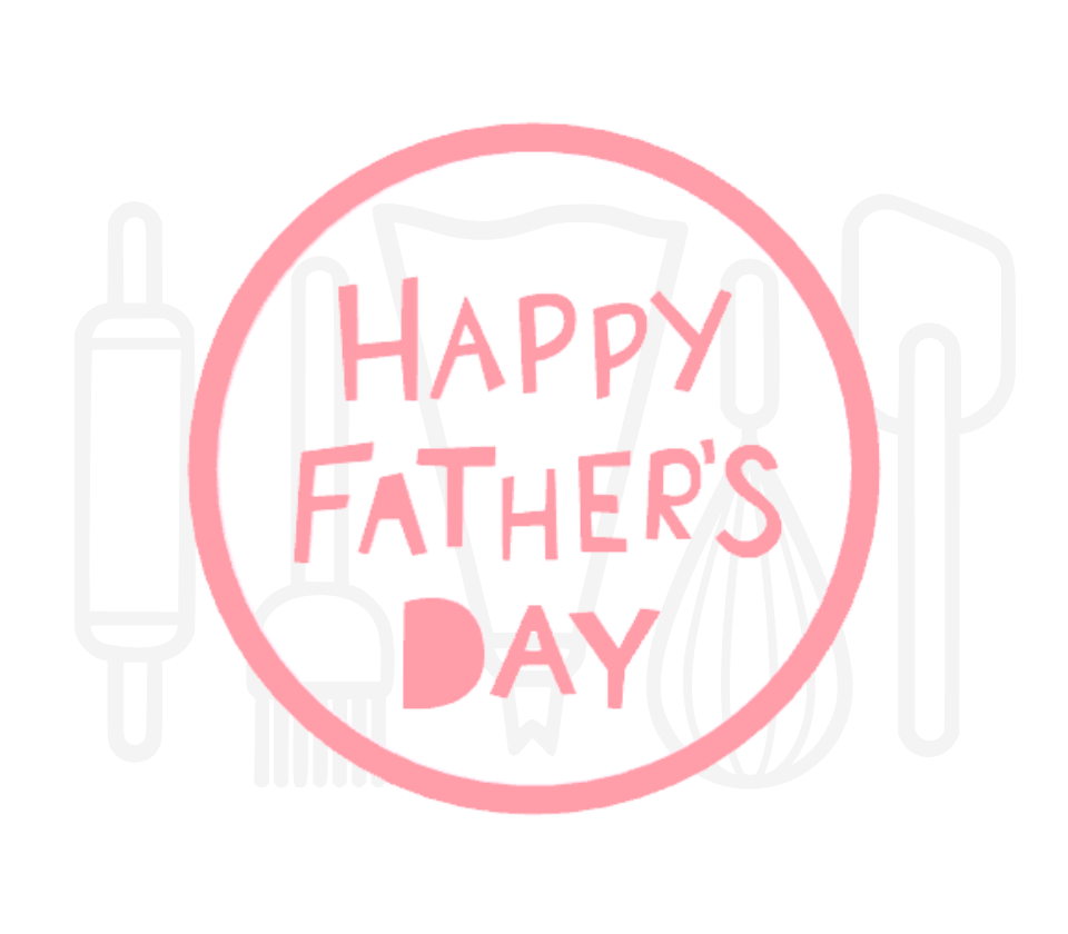 Fondant stempel Happy father's day - 3D Geprint