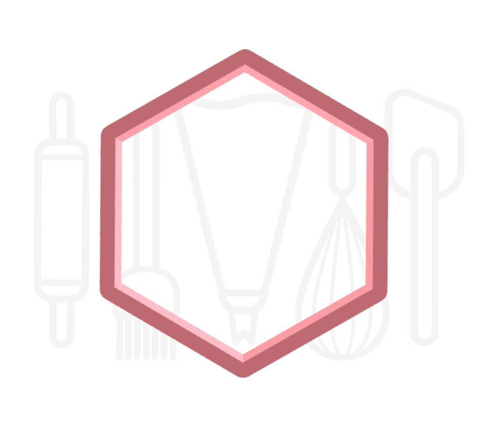 Basisvorm hexagon uitsteker - 3D geprint