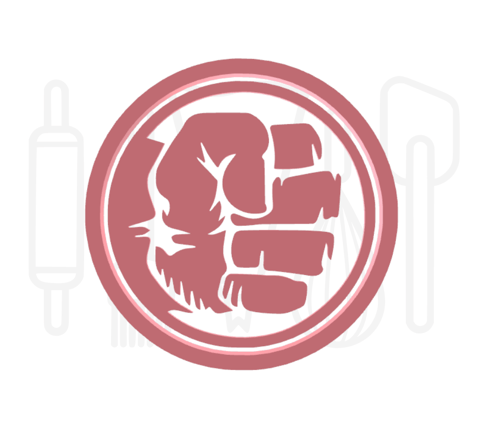 Marvels Hulk uitsteker + stempel - 3D-geprint