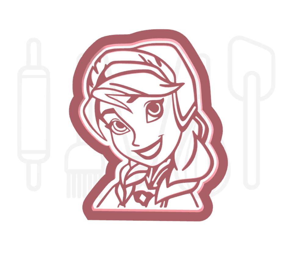 Elsa uitsteker + stempel - 3D-geprint