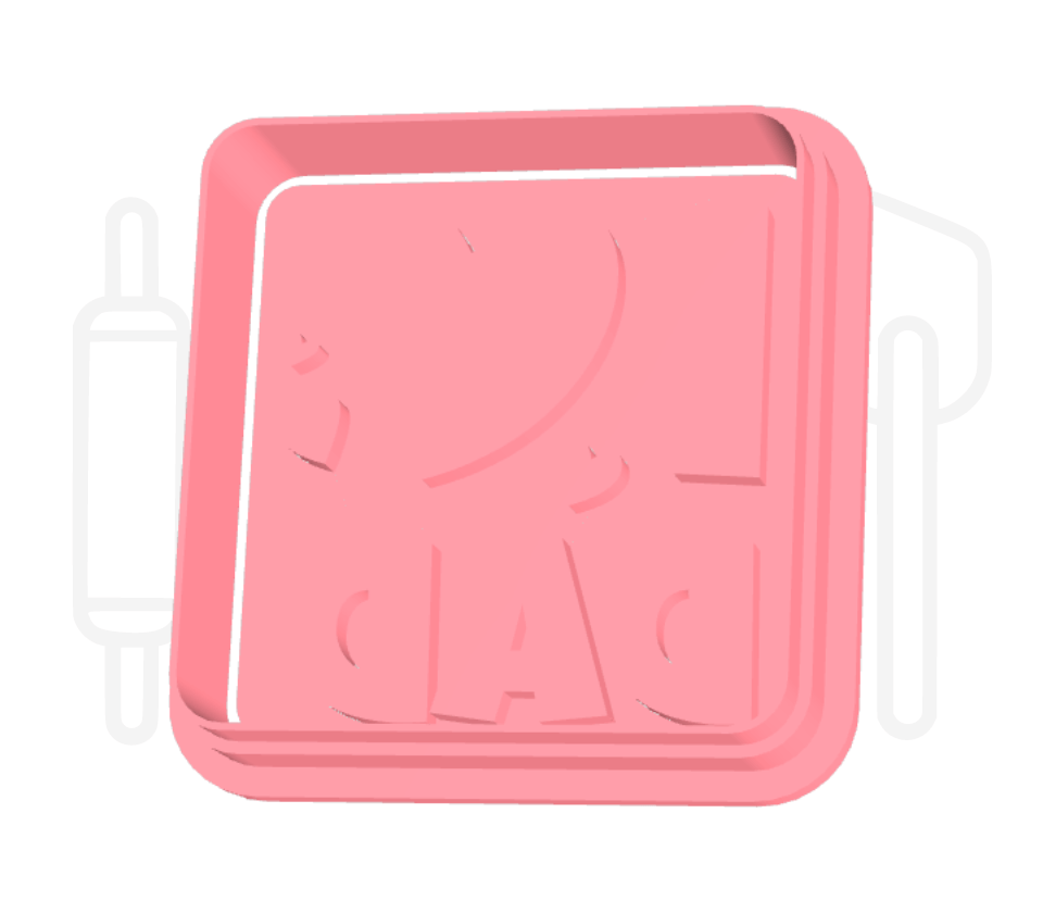 I love dad uitsteker + stempel - 3D geprint