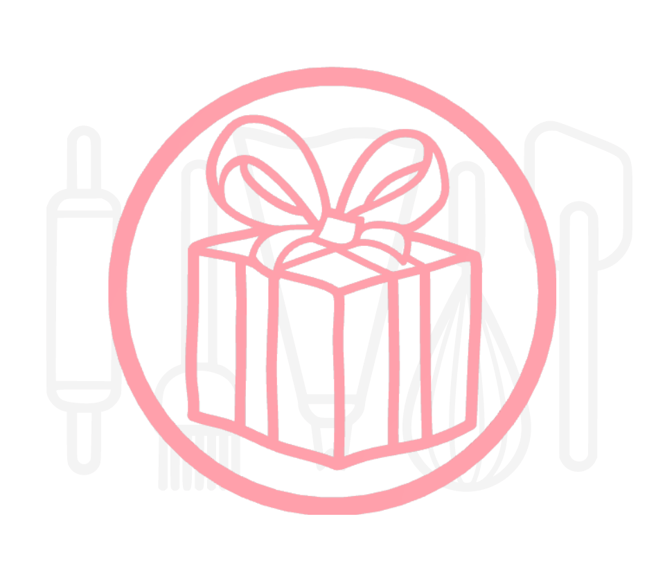 Fondant stempel Cadeau 2 - 3D Geprint