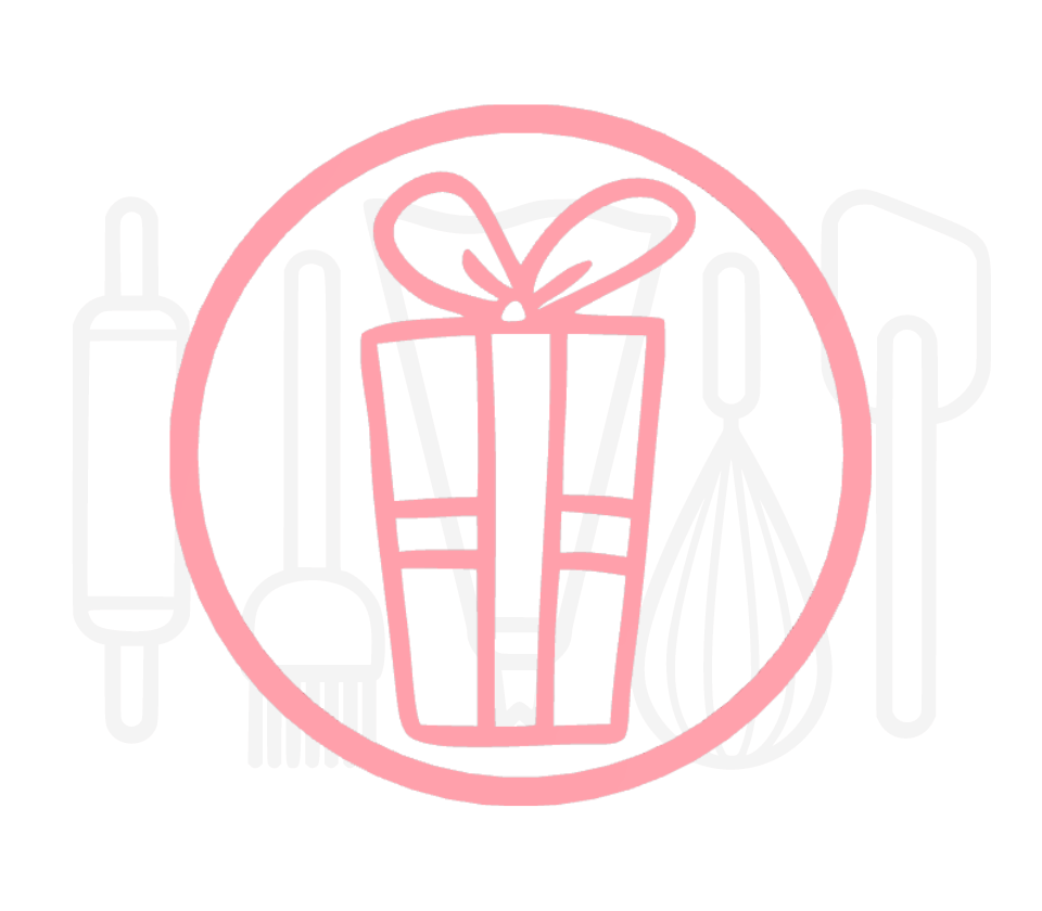Fondant stempel Cadeau - 3D Geprint