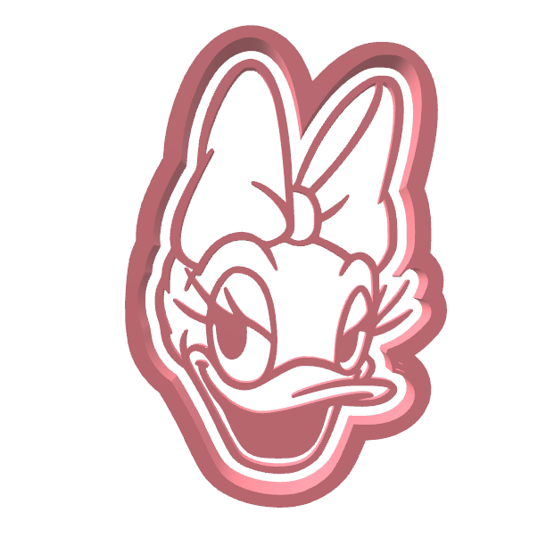 Meisjeseend uitsteker + stempel - 3D-geprint