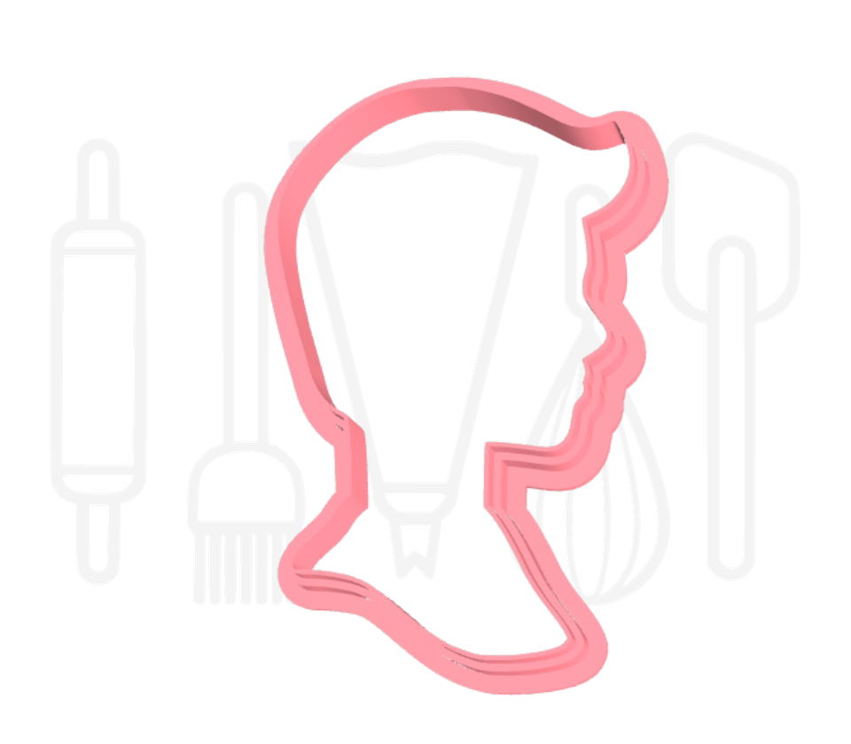Silhouet jongen uitsteker - 3D-geprint
