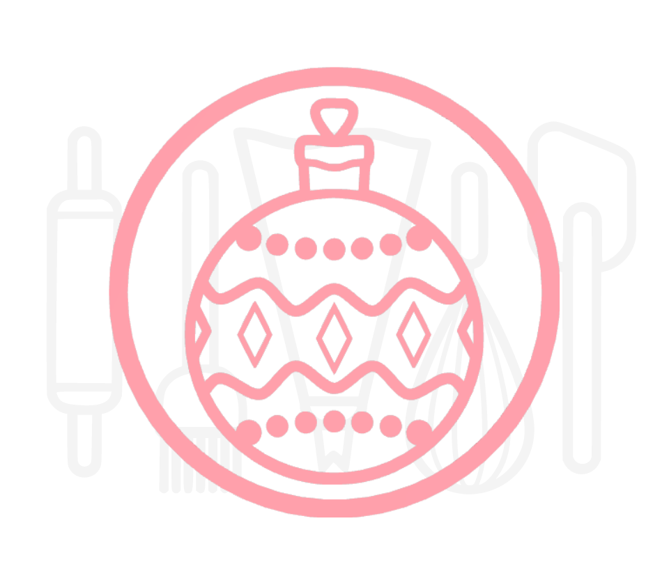 Fondant stempel Kerstbal - 3D Geprint
