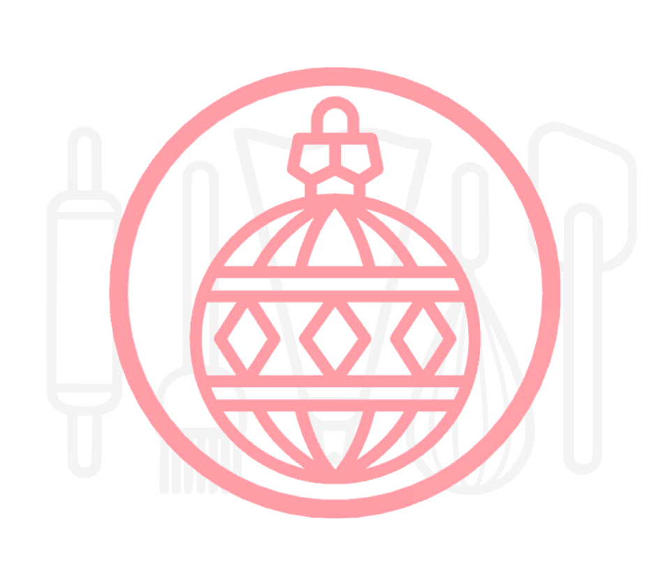 Fondant stempel Kerstbal 5 - 3D Geprint