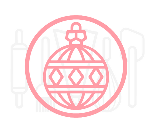 Fondant stempel Kerstbal 5 - 3D Geprint