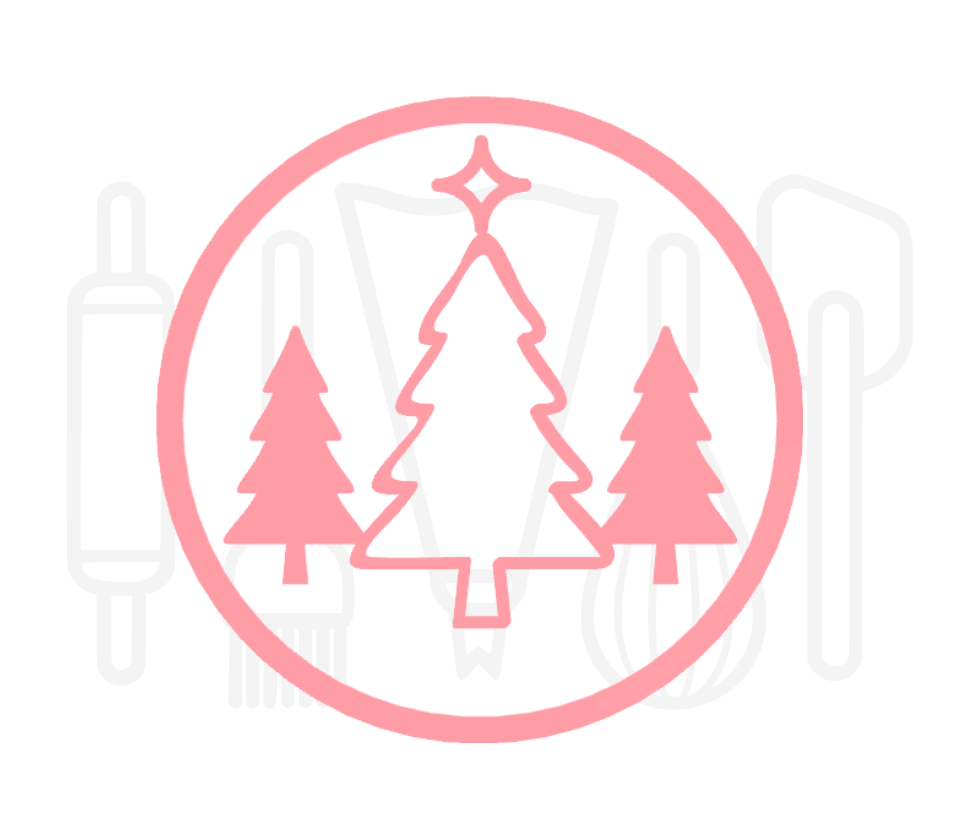 Fondant stempel Kerstbomen - 3D Geprint