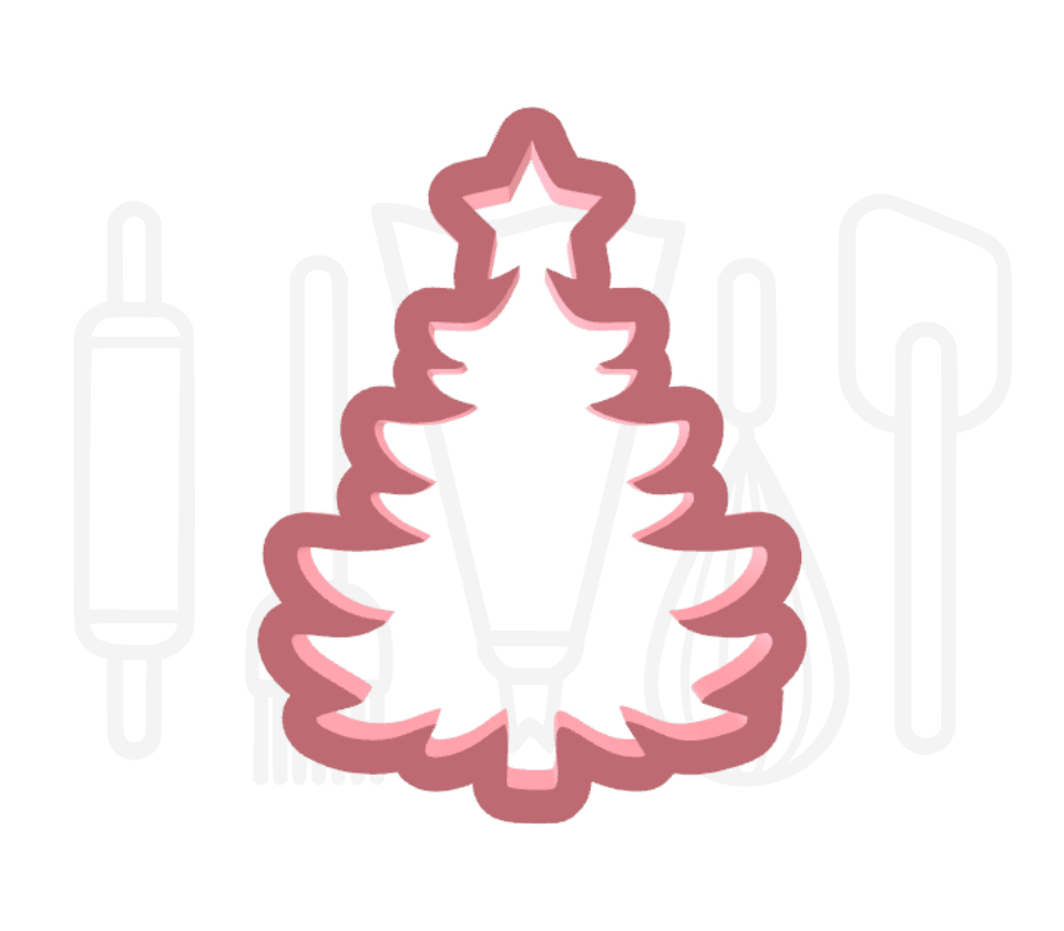 Kerstboom 1 uitsteker - 3D geprint