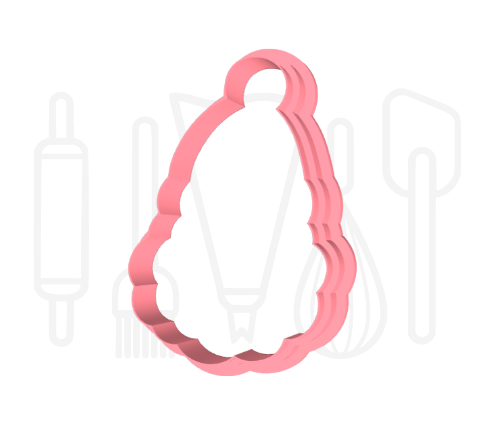 Kerstman uitsteker + stempel - 3D geprint