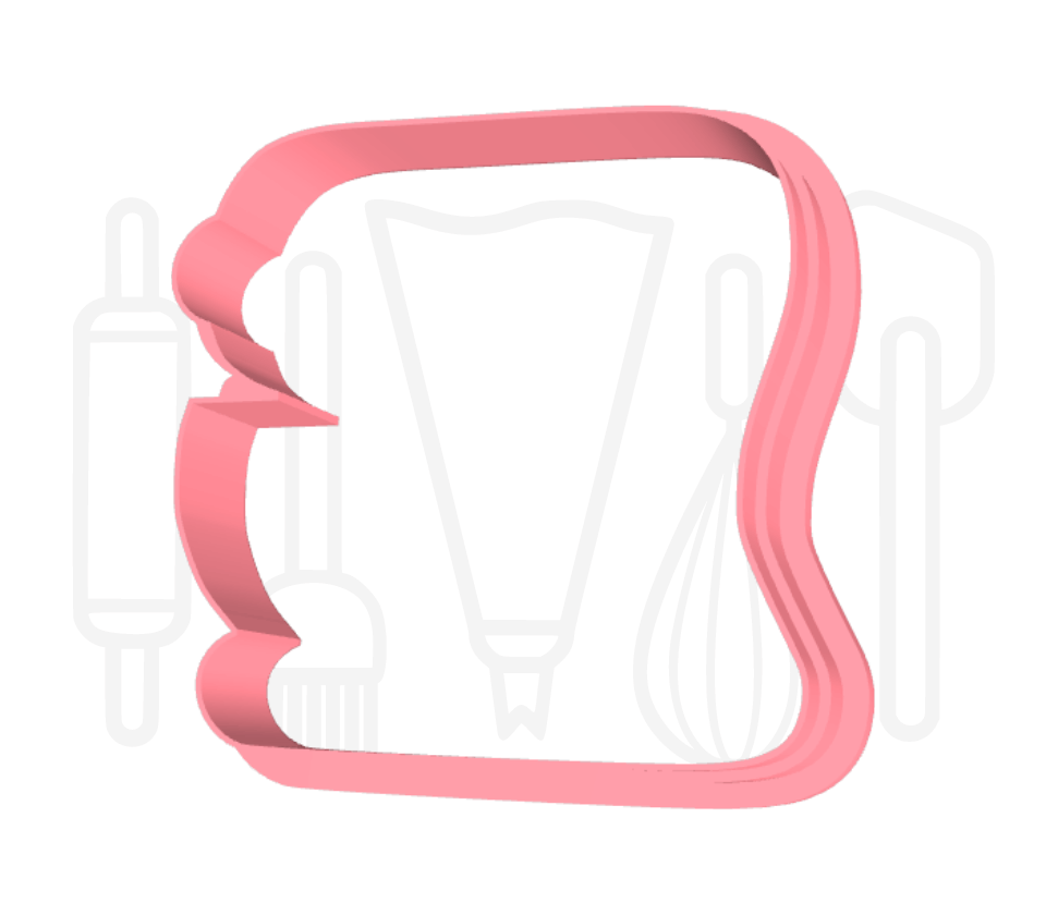 Keukenmachine uitsteker + stempel - 3D-geprint