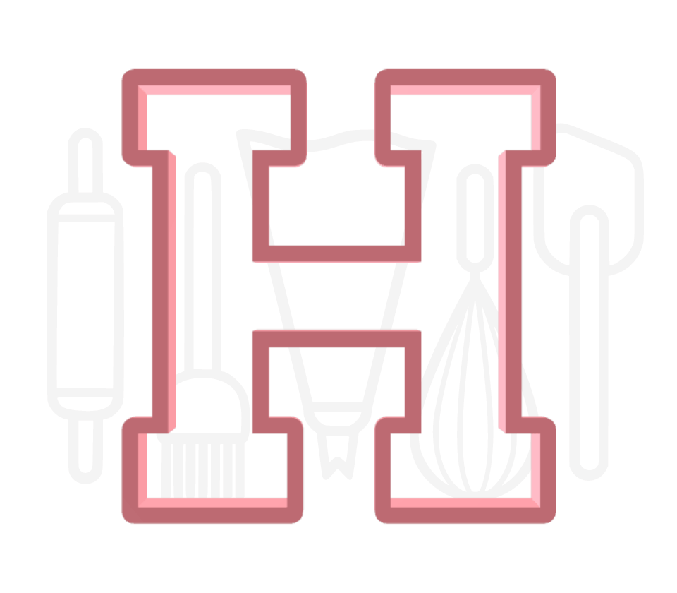 Letter H uitsteker - klassiek - 3D geprint