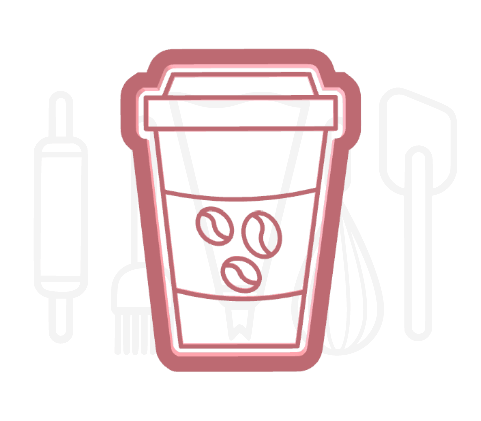 Koffiebeker uitsteker + stempel - 3D-geprint