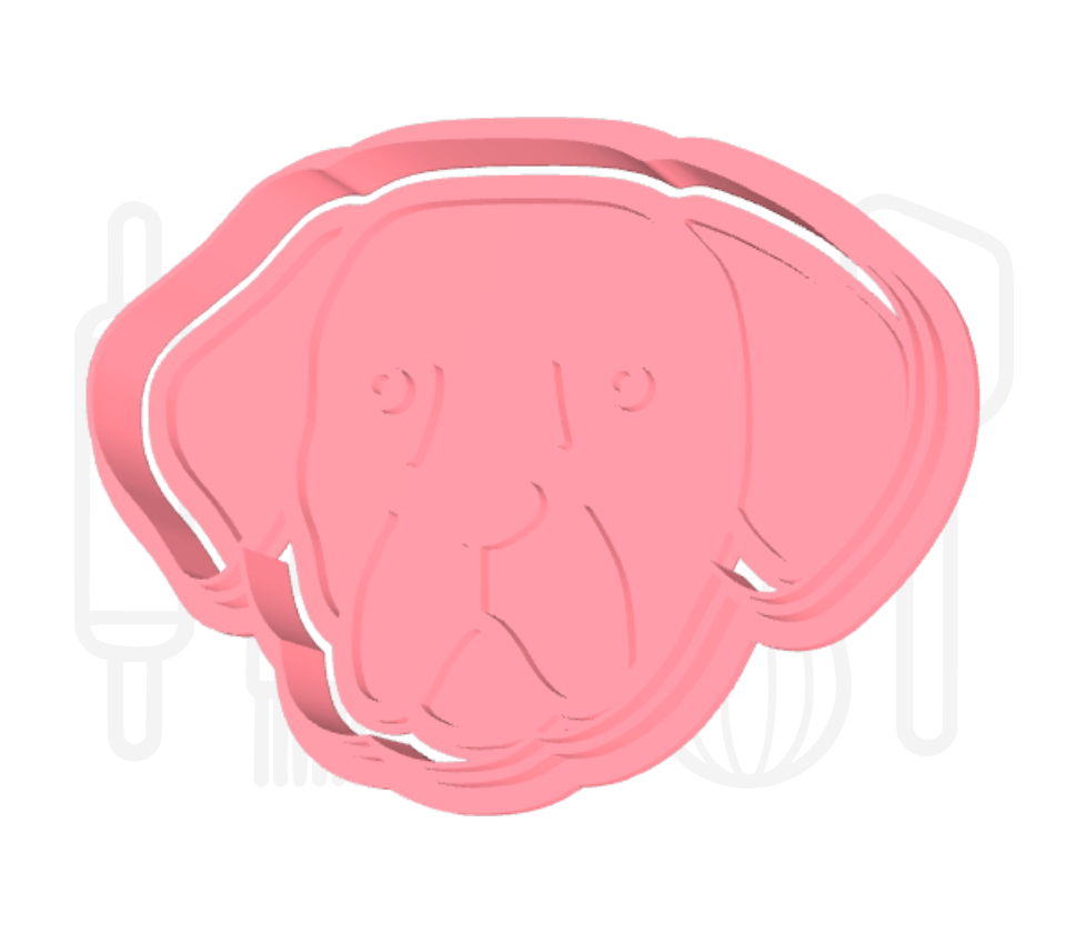 Labrador uitsteker + stempel - 3D-geprint